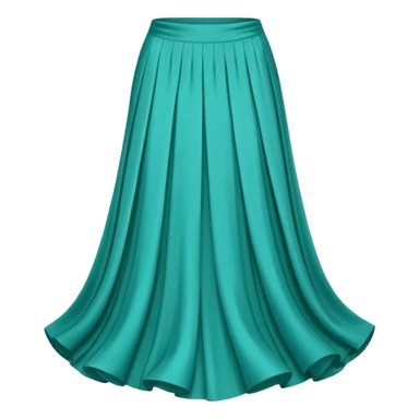 Long blue green turquise skirt sticker