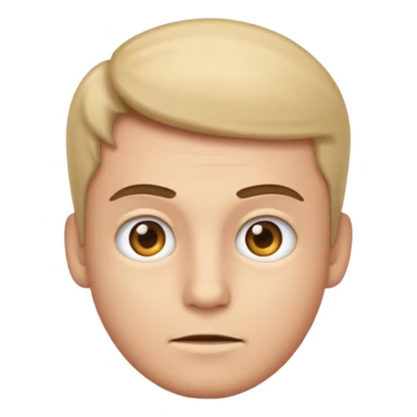 Emoji guy side eyeing the camera  sticker