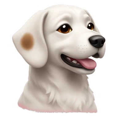 Dog and cherry blossoms sticker