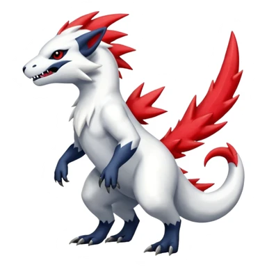 Absol-Salandit-Zangoose-Fusion (full body) sticker