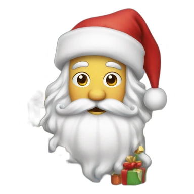 santa clous with presents  sticker