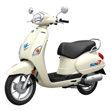  New Suzuki access 125 white emoji sticker