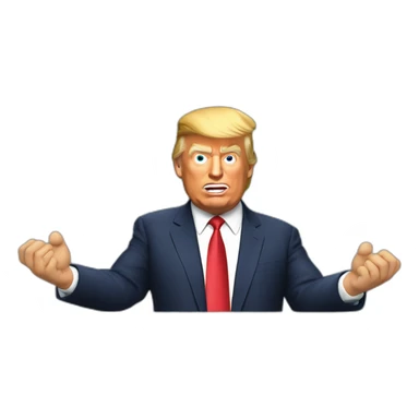 Donald Trump en train de faire un discours sticker