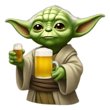 Yoda-with-a-beer sticker