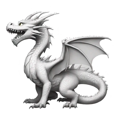 Dragon lineart sticker