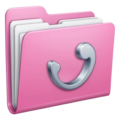 mix pink and white folder sticker