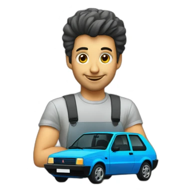 technical work fiat uno sticker