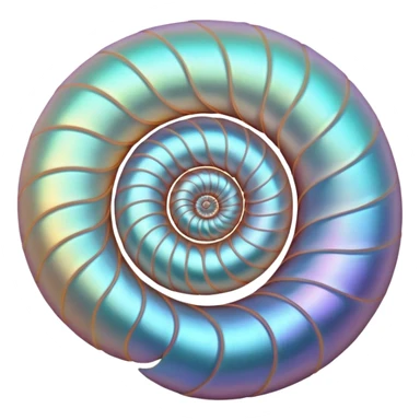 Nautilus shell sticker