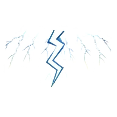 Lightning with rice field sticker