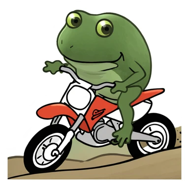 Two stroke dirt bike sticker