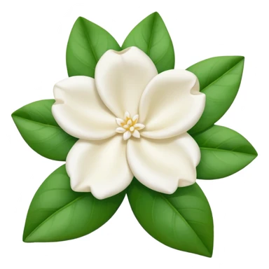 Gardenia blanca sin tantas hojas verdes sticker