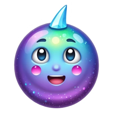 Glitter fatal touch sticker