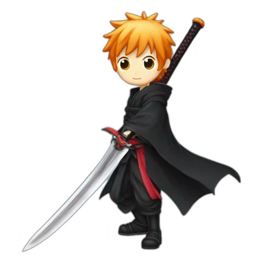Kurosaki Ichigo with sword sticker