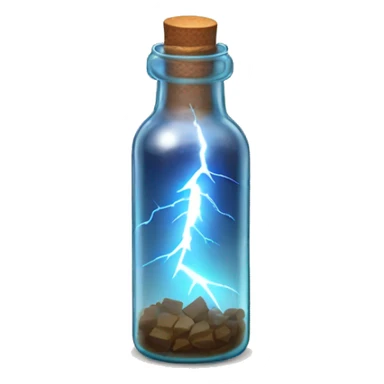 Lightning in a bottle sticker