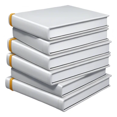 Stack of white books  sticker