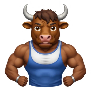 bull with shirt sticker
