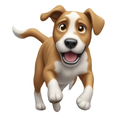 Dog leaving gate sticker