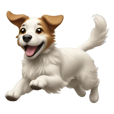 Dog running sticker