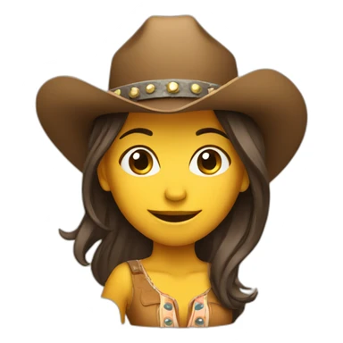 cowboy hat dancing girl sticker