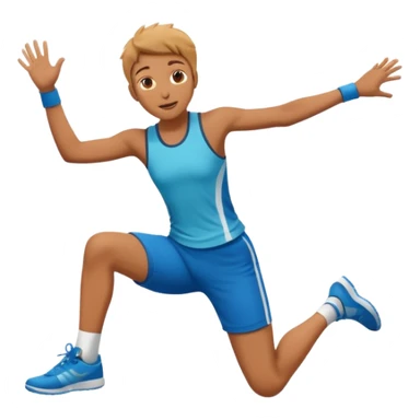 Persona saltando una pared sticker