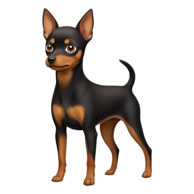 Miniature pinscher dog sticker