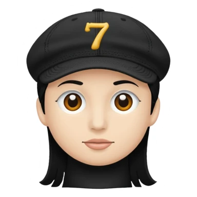 A black cap with 701  sticker