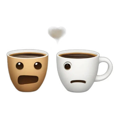 two espresso cups sticker