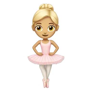 blonde ballerina sticker