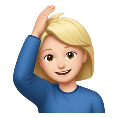 Смайлик боком, перед ним стена, он бьётся об нее головой  sticker