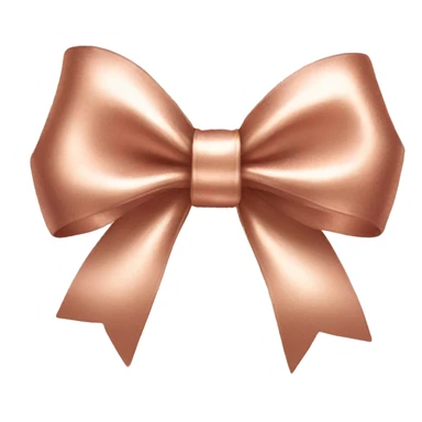 rose gold bow sticker
