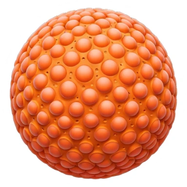 coral sphere, only sphere. sticker