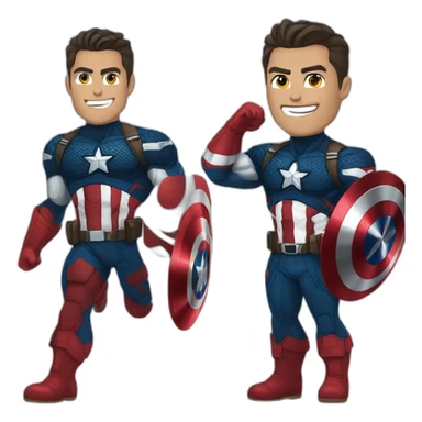 Cristiano ronaldo as captain america sticker