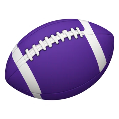 Purple football  sticker