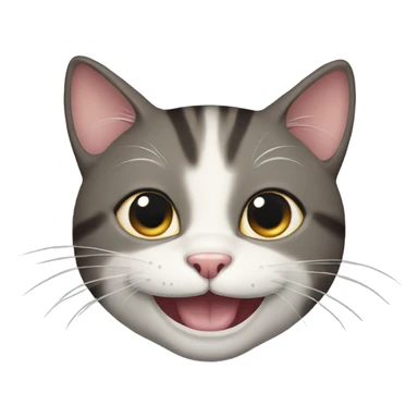 Cat with a grin sticker