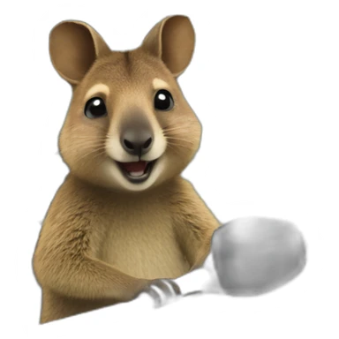 driving quokka wallaby sticker