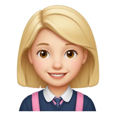 A schoolgirl  sticker