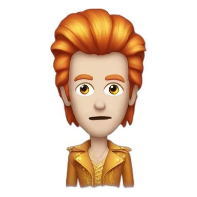Ziggy stardust sticker