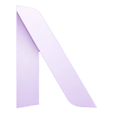Netflix aesthetic "N" logo in pastel purple sticker