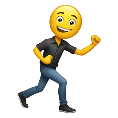 Dancing man shaking hip sticker
