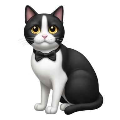 Tuxedo 3 legged cat sticker