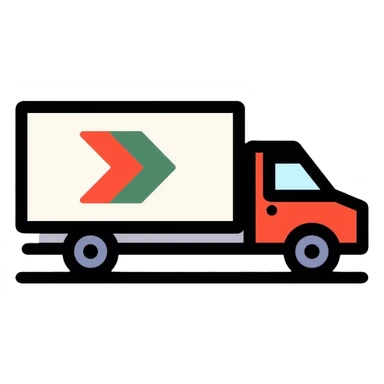 Logistics company logo with truck and arrow symbol for IMLogistics sticker