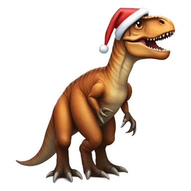 T-Rex in Christmas sticker