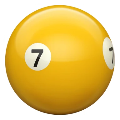billiard ball 7 number sticker