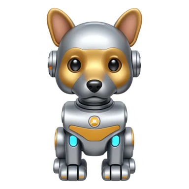 Robots Dog, front view sticker