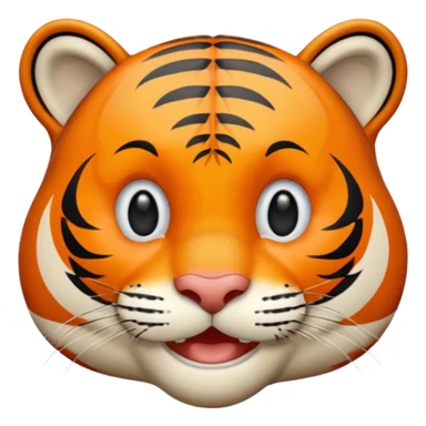 Happy tiger sticker