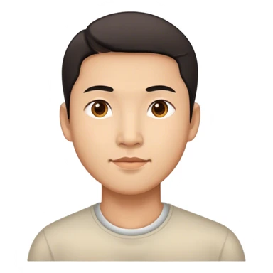 chinese photorealistic man sticker