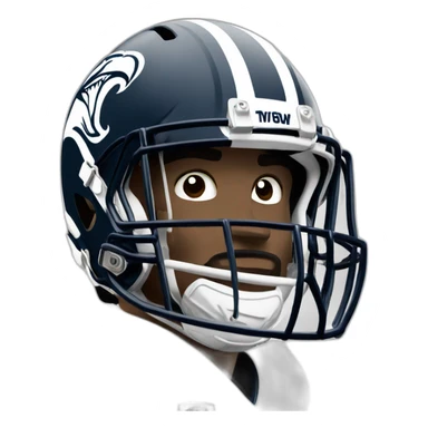 Commanders football player sticker
