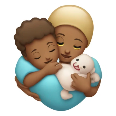 Baby in moms arms sticker