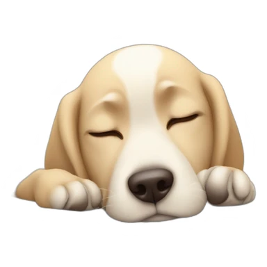 Chien qui dort sticker