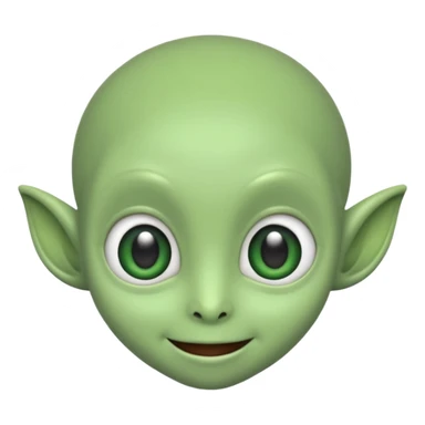 Make me a cute alien sticker